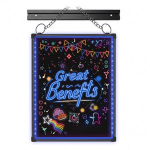 led writingboard with hanging type  fluorescence board